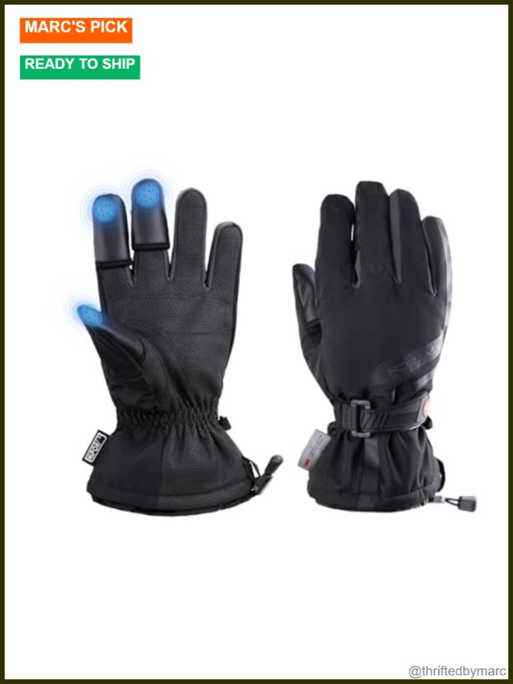 Magnetic Flip Photography Gloves for Photographers Cold Weather Ski Gloves